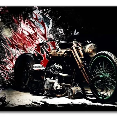 Retro - motor - 60x90 cm - g93161