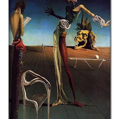 Obraz drukowany - salvador dali - kobieta z głową z róż - 60x90 cm - g109805