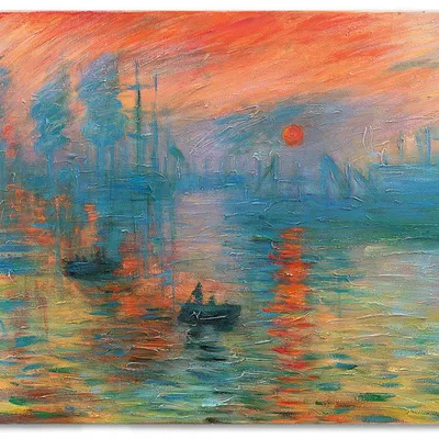 Obraz olejny - impresjoniści - claude monet - impresja. wschód słońca - 50x70 cm - g118658