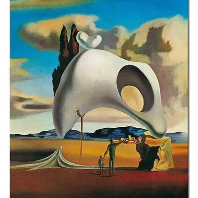 Salvado dali - atawistyczne ruiny po deszczu - 50x70 cm - g92679