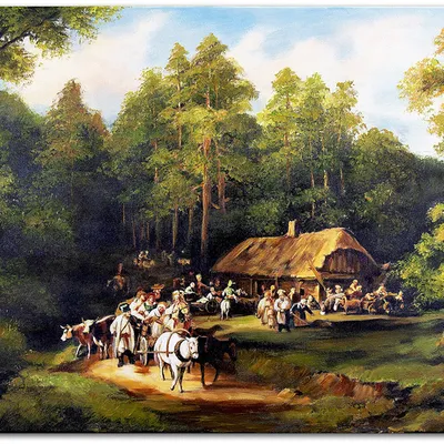 Obraz olejny - pejzaże - 60x90 cm - g119151