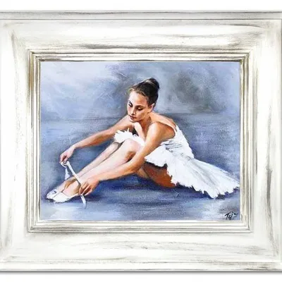 Baletnice - młodziutka baletnica - 61x71 cm - g16922