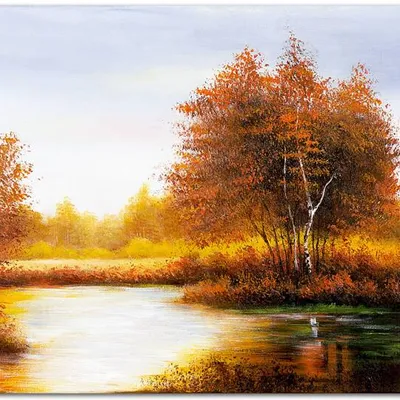 Pejzaż tradycyjny - brzózki - 50x70 cm - g05723