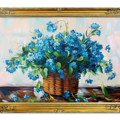 Obraz olejny - bukiety mieszane - 74x104 cm - g118357
