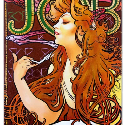 Obraz olejny - alfons mucha - job - 50x70 cm - g118791