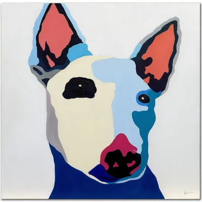 Zwierzęta - bulterier - 100x100 cm - g94808