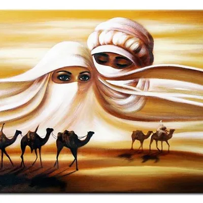 Afryka i egipt - karawana - 60x90 cm - g00846