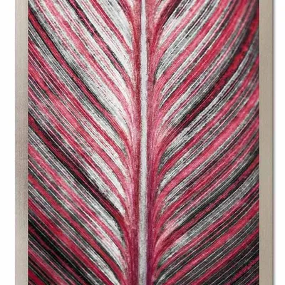 Obraz - tropikalne liście i kwiaty - 33x43cm - g107062