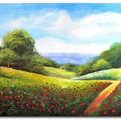 Obraz olejny - pejzaże - 80x120 cm - g119041