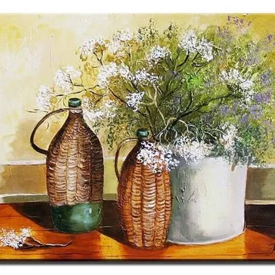 Tradycyjna - kwiaty polne w doniczce - 60x90 cm - g06245
