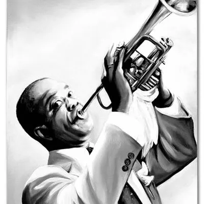 Ludzie - louis armstrong - 60x90 cm - g06605