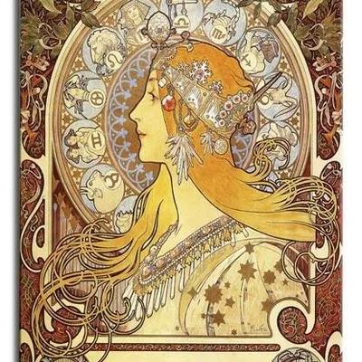 Alfons mucha - zodiak - 90x60 cm - g92629