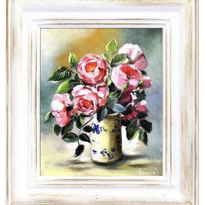 Róże - róże w dzbanuszku - 43x48 cm - g03409