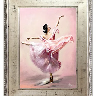 Obraz olejny - baletnice - 82x102 cm - g119527