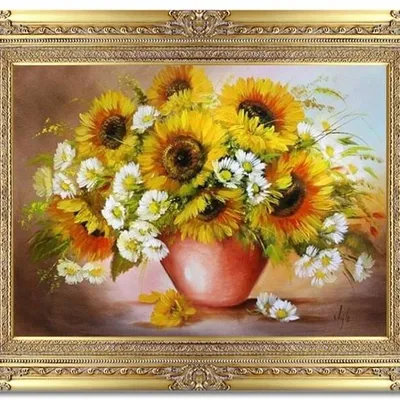 Słoneczniki - słoneczniki i stokrotki - 77x97 cm - g06328