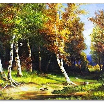 Obraz olejny - pejzaże - iwan iwanowicz szyszkin - las przed burzą - 80x120 cm - g119006
