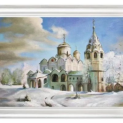 Architektura - zimowy pałac - 63x84 cm - g05490