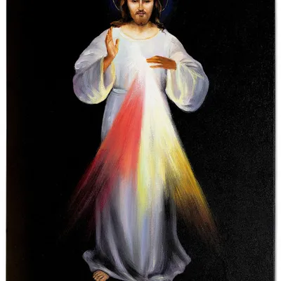 Obraz olejny - jezus chrystus - jezus miłosierny - 50x70 cm - g112771