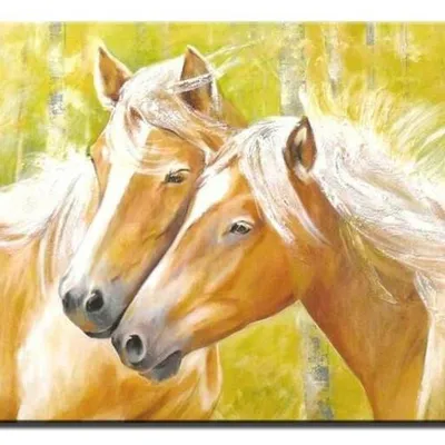 Zwierzęta - grzywy czesane wiatrem - 60x90 cm - g02112
