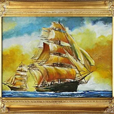 Marynistyka - "dama spokojnych mórz" - 40x50 cm - g02187