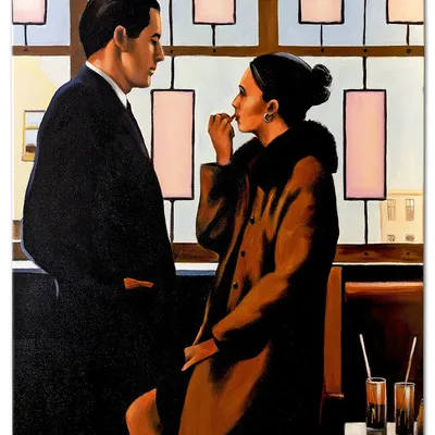 Obraz olejny - jack vettriano - drifters - 80x120 cm - g119522