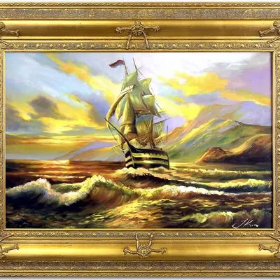 Marynistyka - pędząc przed siebie - 90x120 cm - g10001