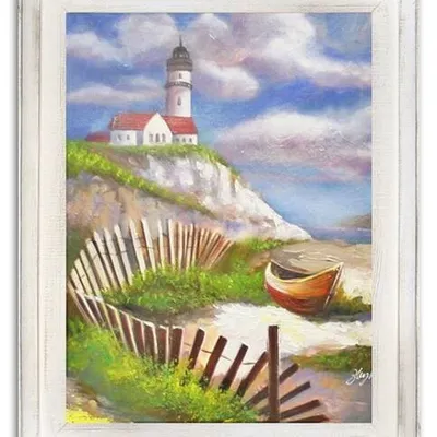Marynistyka - piaszczysty brzeg - 40x50 cm - g15328