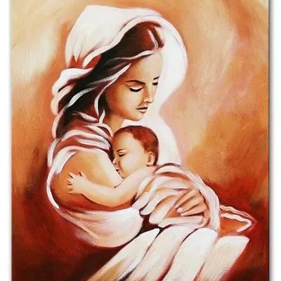 Maryja - maria z jezuskiem - 40x50 cm - g05747