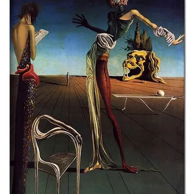 Obraz drukowany - salvador dali - kobieta z głową z róż - 50x70 cm - g109789