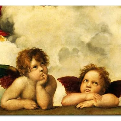Rafael santi - madonna sykstyńska (fragment) - 60x90 cm - g92570