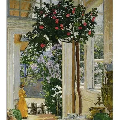 Obraz drukowany - malarstwo polskie - józef mehoffer - słońce majowe - 50x70 cm - g115894