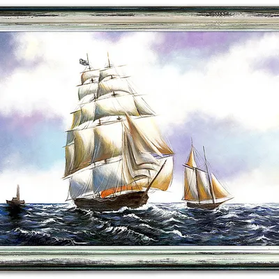 Obraz olejny - marynistyka - 72x102 cm - g118628