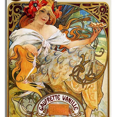 Alfons mucha - biscuits lefevre utile - 50x70 cm - g92699