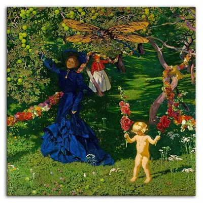 Józef mehoffer - dziwny ogród - 60x60 cm - g93727