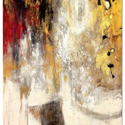 Obraz olejny - abstrakcyjne - płatki złota - 80x120 cm - g119474