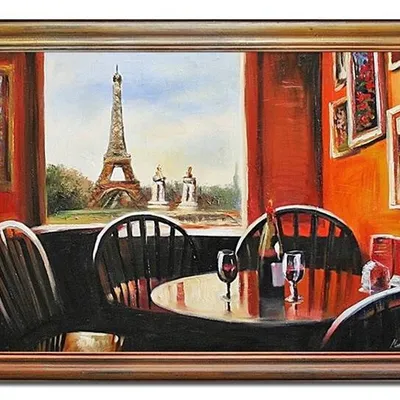 Paryż - paryska kawiarnia - 75x105 cm - g02953