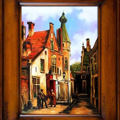 Architektura - miejski przesmyk - 76x96 cm - g16699