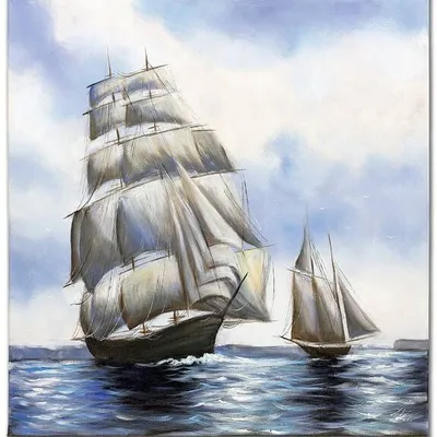 Obraz olejny - marynistyka - 100x100 cm - g119367