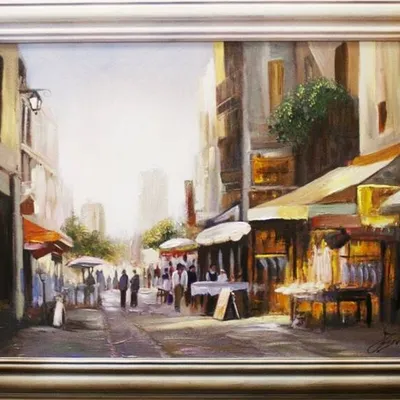 Paryż - deptak paryski - 64x84 cm - g02904