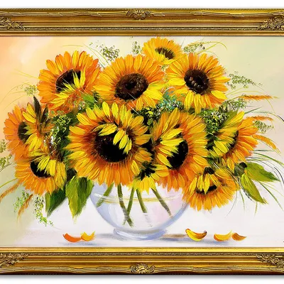 Słoneczniki - słoneczna kula - 75x105 cm - g01834