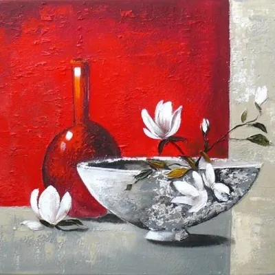 Nowoczesna - flakon i orchidee - 60x90 cm - g00732