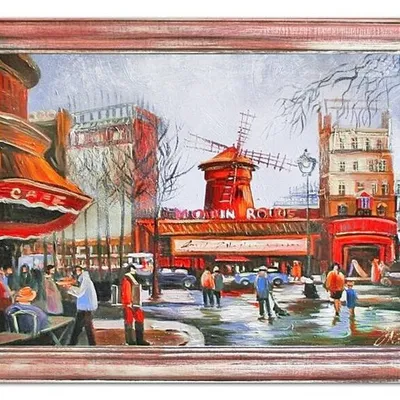 Architektura - moulin rouge - 63x84 cm - g04183