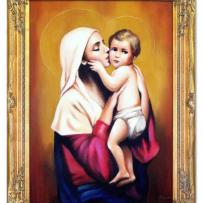 Maryja - maria z dzieciątkiem - 63x84 cm - g05337