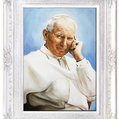 Papież jan paweł ii - człowiek wielkiego serca - 78x98 cm - g17315