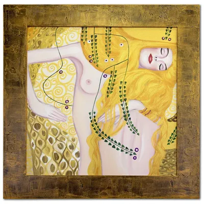 Gustav klimt - węże wodne - 77x77 cm - g00325