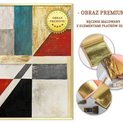 Obraz olejny - abstrakcyjne - 63x93 cm - g111166