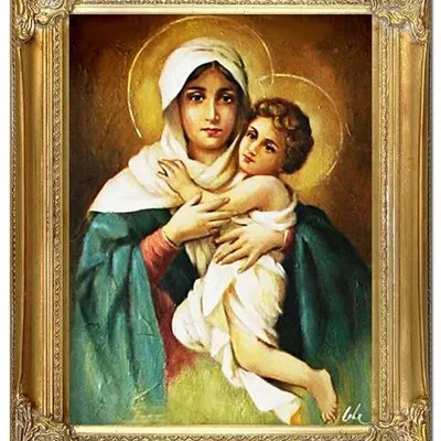 Maryja - madonna z dzieciątkiem - 40x50 cm - g02535