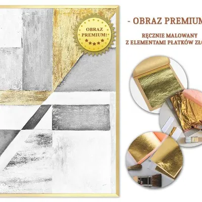 Obraz olejny - abstrakcyjne - 63x93 cm - g109078