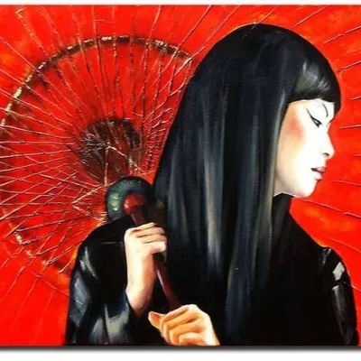 Ludzie - gejsza - 60x90 cm - g00780