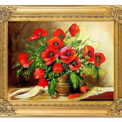 Maki - czarne oczy maków - 40x50 cm - g02322